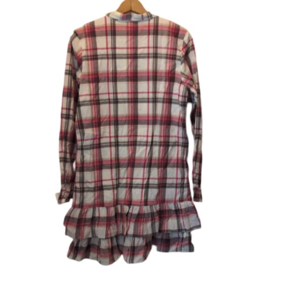 Old Navy Women's Size XXL 16 Plaid Ruffle Hem Shirt Dress New with Tags Flawed - Picture 8 of 12